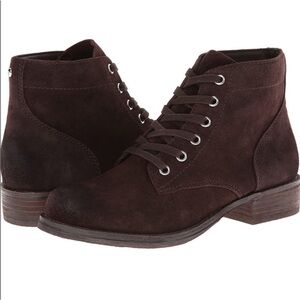 Sam Edelman‎ Bleecker Brown Suede leather lace ankle Boots Size 8.5